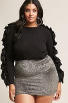 Forever21 Plus Size Ruffle-sleeve Knit Top