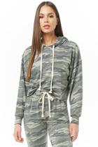Forever21 French Terry Camo Hoodie