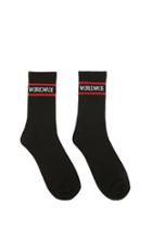 Forever21 Men Worldwide Graphic Crew Socks