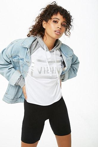 Forever21 Vibin Graphic Hoodie