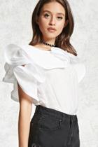 Forever21 Structured Ruffle Top