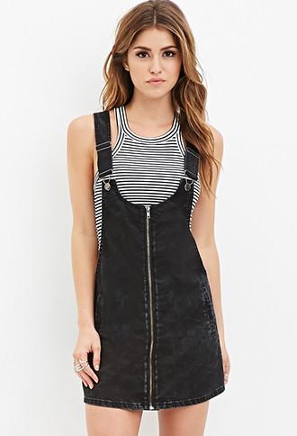 Forever21 Zipped Overall Dress