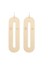 Forever21 Hinge-inspired Oblong Cutout Drop Earrings