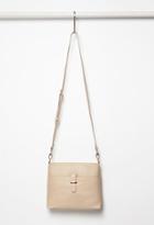 Forever21 Classic Faux Leather Crossbody (cream)