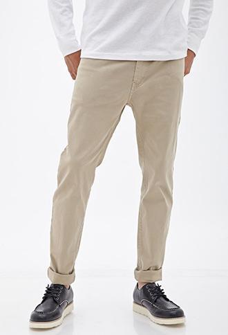 21 Men Classic Woven Pants Khaki 36