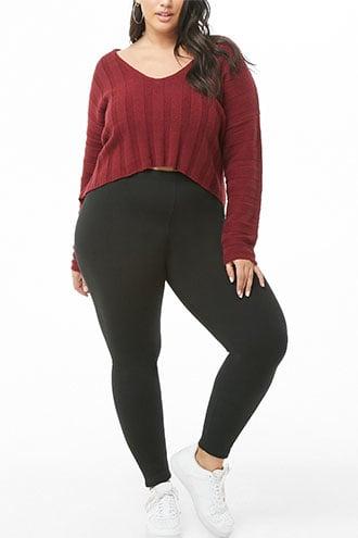 Forever21 Plus Size Faux Fur-lined Leggings