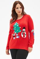 Forever21 Plus Size Jingle Bells Holiday Sweater