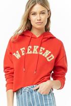 Forever21 Hooded Weekend Graphic Top