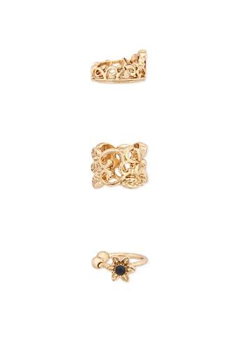 Forever21 Floral Filigree Ear Cuff Set