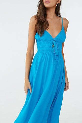 Forever21 Smocked High-low Maxi Dress