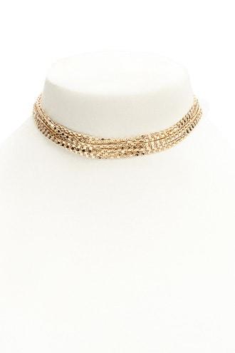 Forever21 Multi-strand Box Chain Choker