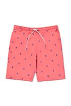 Forever21 Rose Embroidered Swim Trunks