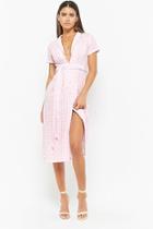 Forever21 Self-tie Gingham Shirt Dress