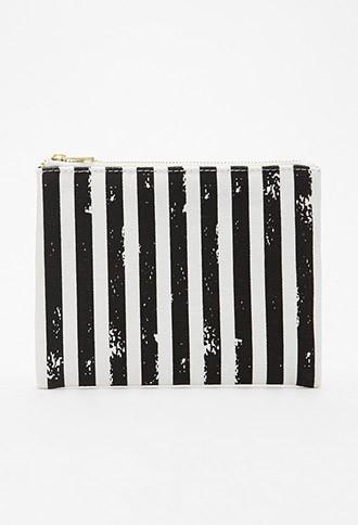 Forever21 Striped Print Pouch