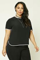 Forever21 Plus Size Contrast Trim Top