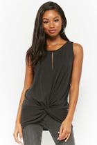Forever21 Twist-front Keyhole Top