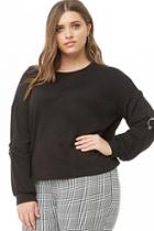 Forever21 Plus Size Metal Ring-accent Top