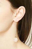 Forever21 Iridescent Globe Drop Earrings