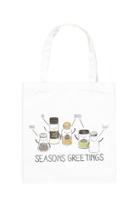 Forever21 Seasons Greetings Graphic Tote Bag
