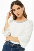 Forever21 Ruched Sleeve Top