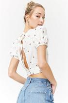 Forever21 Embroidered Cherry Top