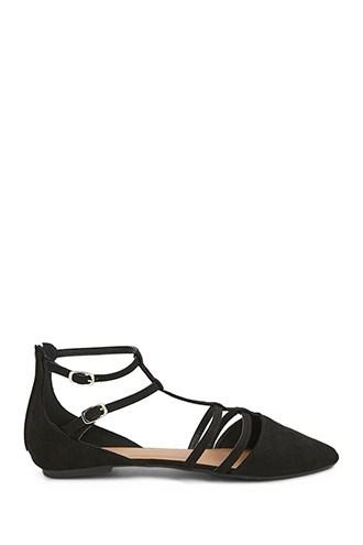 Forever21 Qupid Pointed Toe Caged Flats