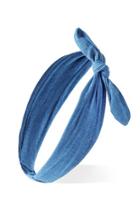 Forever21 Chambray Bow Headwrap (blue)