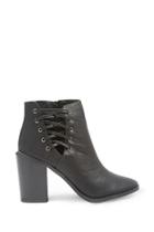 Forever21 Faux Leather Crisscross Booties