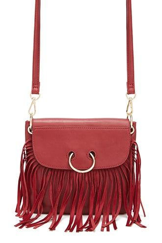 Forever21 Fringe Faux Leather Crossbody
