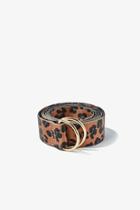 Forever21 Leopard Print D-ring Belt
