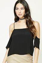 Forever21 Open-shoulder Crop Top