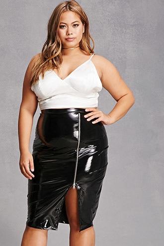 Forever21 Plus Size Faux Leather Skirt