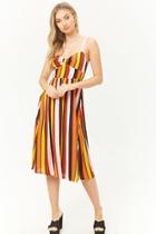 Forever21 Multi-stripe Empire-waist Dress