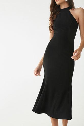 Forever21 Mock Neck Mermaid Midi Dress