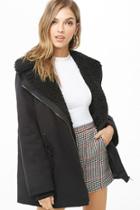 Forever21 Faux Shearling Zippered Coat