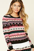 Forever21 Fair Isle Snow Sweater