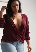 Forever21 Plus Size Plunging Surplice Top
