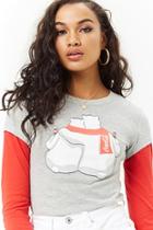 Forever21 Contrast-sleeve Coca-cola Graphic Tee