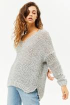 Forever21 High-low Open-knit Top