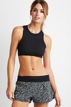 Forever21 Women's  Black Active Space Dye Shorts
