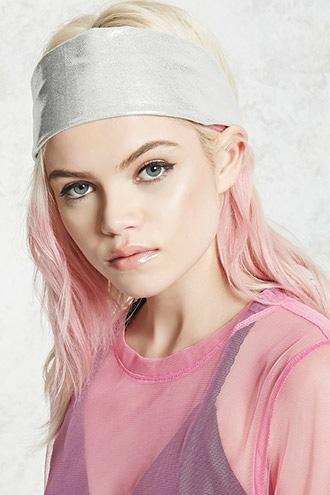 Forever21 Metallic Knit Headwrap
