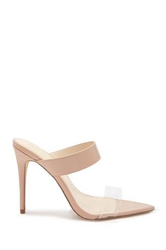 Forever21 Clear Strap Stiletto High Heels