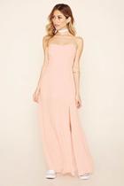 Forever21 Women's  Blush Strapless Maxi Dress