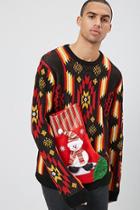 Forever21 Geo Print Christmas Sweater
