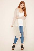 Forever21 Plus Women's  Plus Size Ribbed M-slit Cardigan