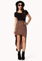 Forever21 High-low Striped Skirt