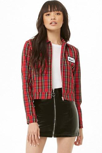Forever21 Plaid Print Jacket