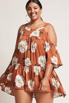 Forever21 Plus Size Floral Drop-waist Dress