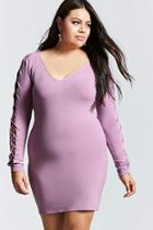 Forever21 Plus Size Lace Up Sleeve Dress