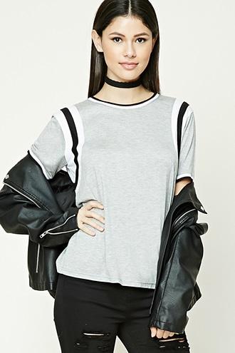 Forever21 Varsity Striped Dolman Top